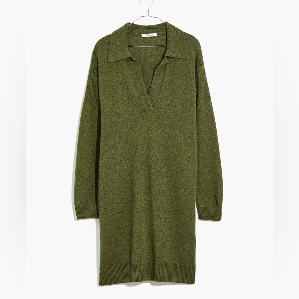 Madewell Polo Sweater Dress green size Small